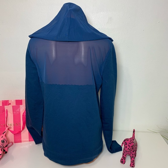VICTORIA SPORT FULL ZIP HOODIE MESH PANEL JACKET - Picture 6 of 9